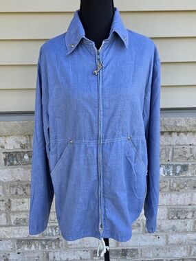 Vintage Weather Tamer Blue Lightweight Jacket Talon Zip USA